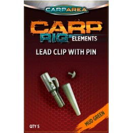 Безопасные клипсы CarpArea Lead Clip with Pin (5 шт.)